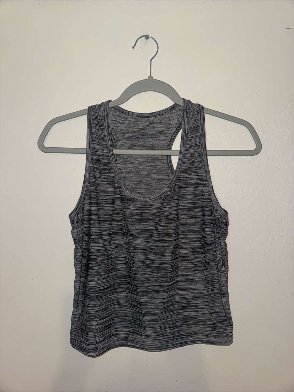 Women's Gray Space-Dye Racerback Tank Top